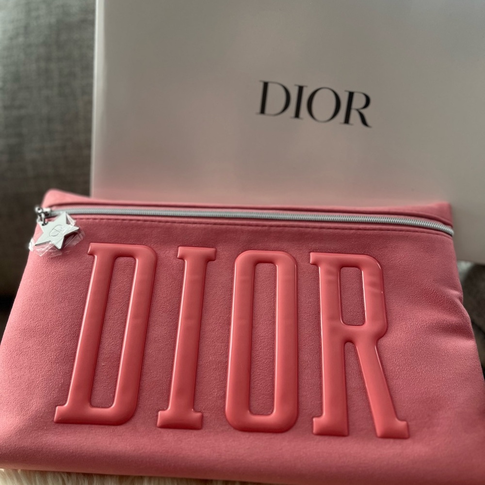 Dior Pink Cosmetic Bag